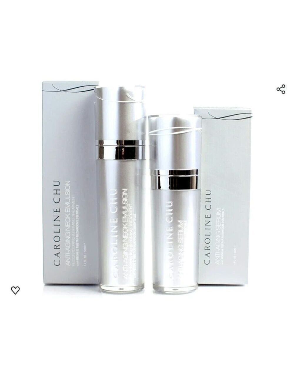 CAROLINE CHU ANTI-AGING SERUM & EMULSION SET RENEWS, REJUVENATES, MOISTURIZES